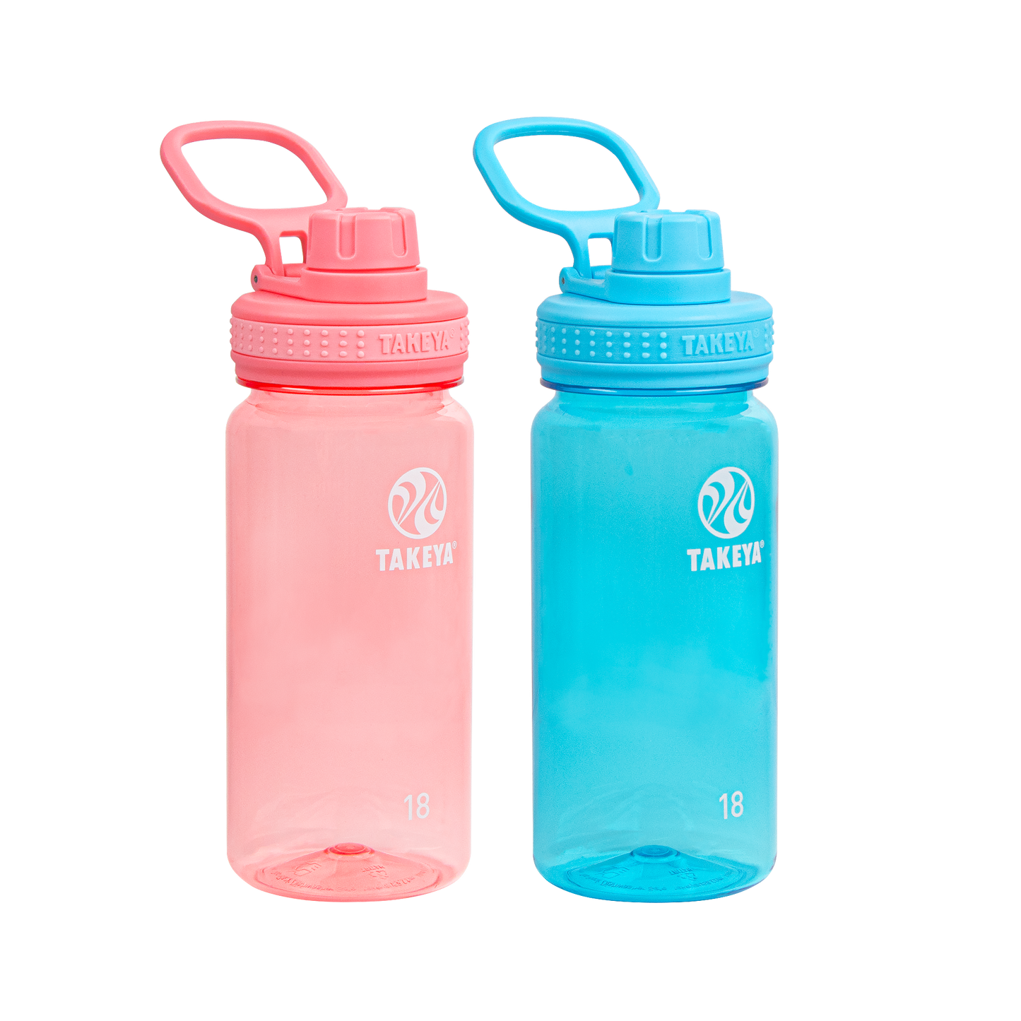 tritan-water-bottle-bundle-with-spout-lid-2-pack-n8 51475-Tritan-Spout-18-2pk-FlutterPink-BreezyBlue-Front_1.png