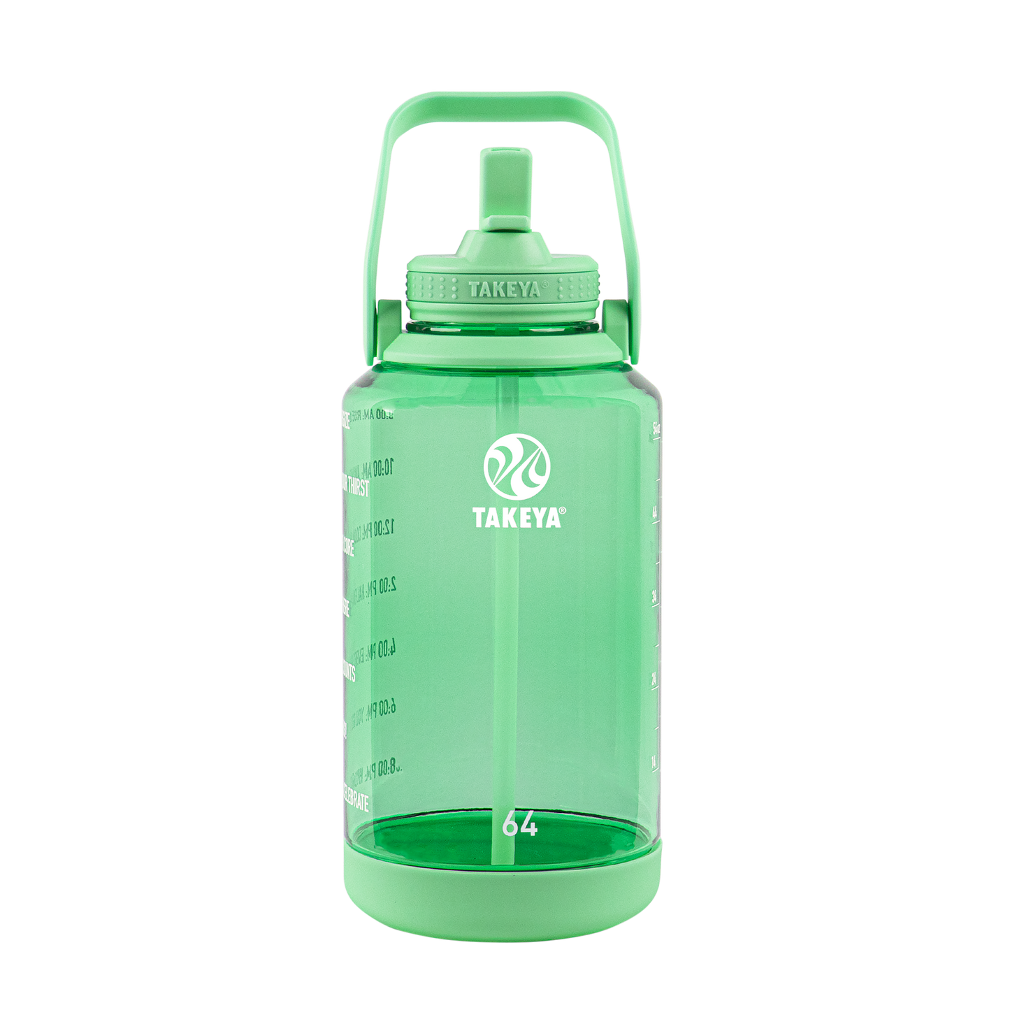 tritan-motivational-water-bottle-with-straw-lid-e6 54101-Tritan-Straw-Motivational-64-PistactioGreen-front.png