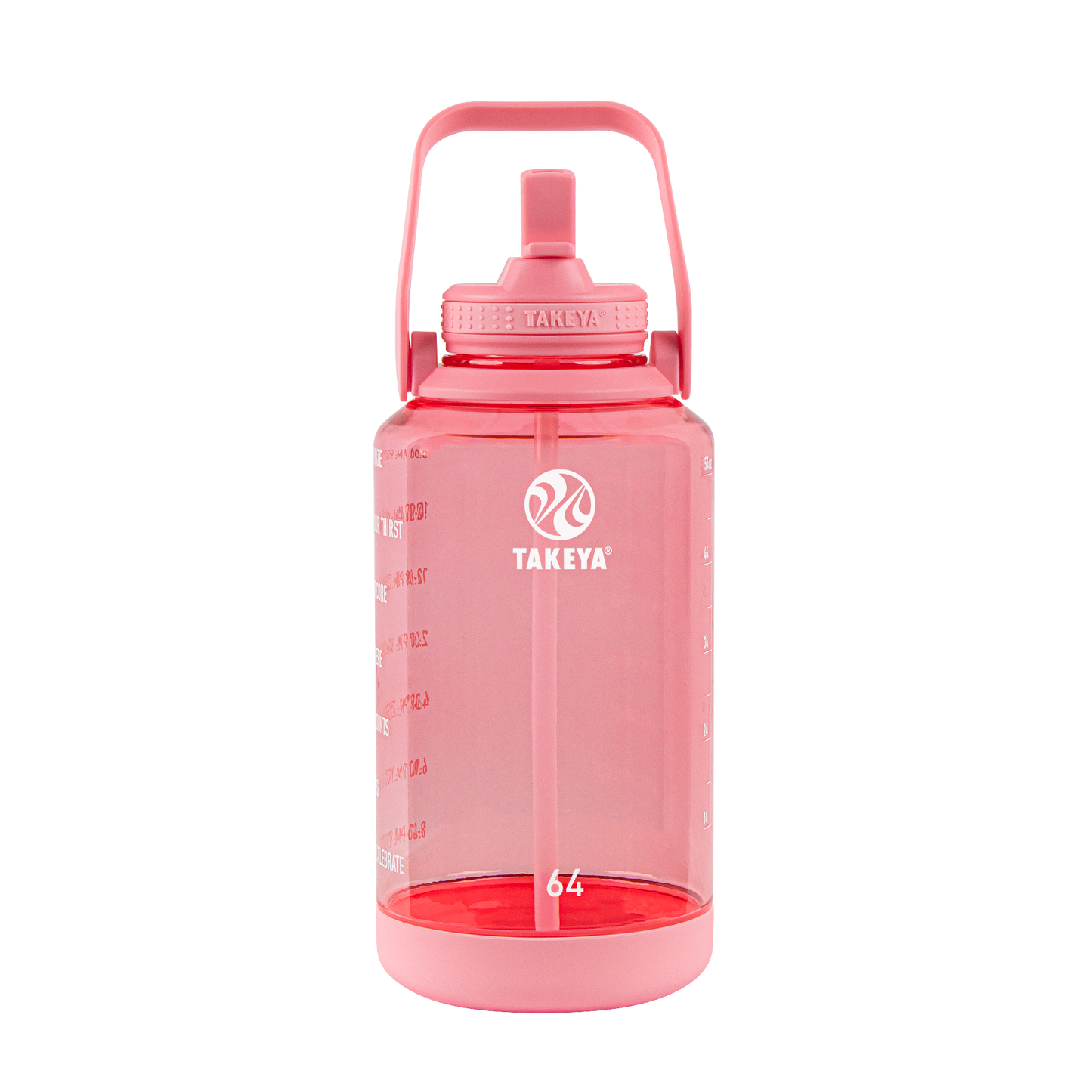 tritan-motivational-water-bottle-with-straw-lid-e6 54143-Tritan-Straw-Motivational-64-FlutterPink-front.png
