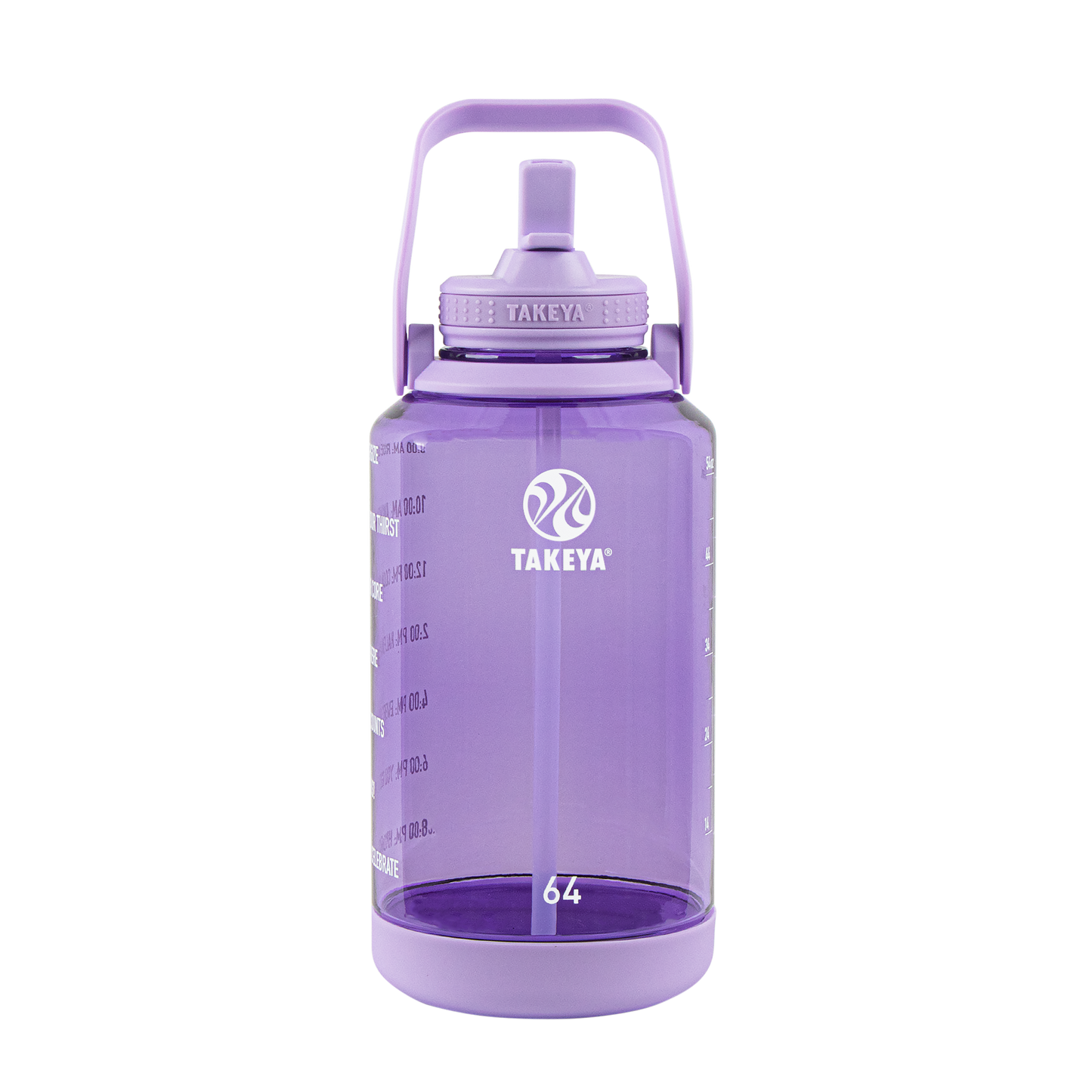 tritan-motivational-water-bottle-with-straw-lid-e6 54144-Tritan-Straw-Motivational-64-VivacityPurple-front.png