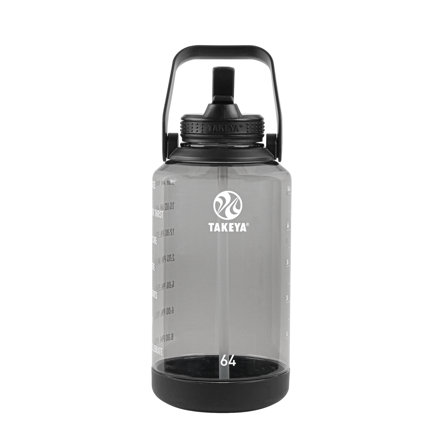 tritan-motivational-water-bottle-with-straw-lid-e6 54145-Tritan-Straw-Motivational-64-StormyBlack-front.png